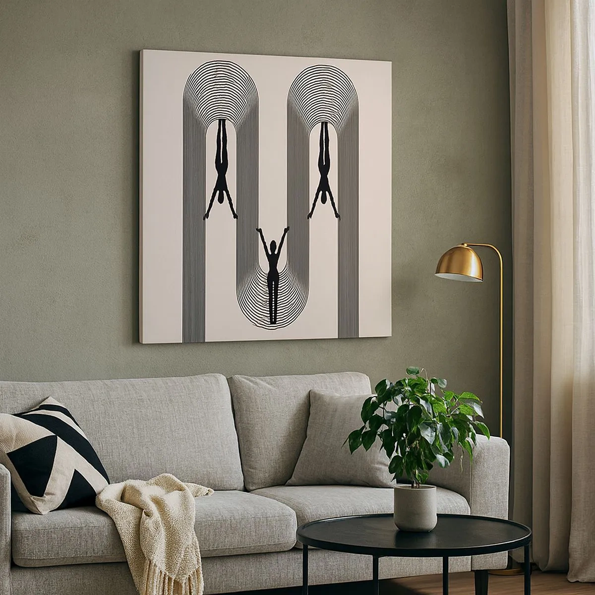 Obraz na plátně - Vzhůru nohama - 30x30 cm