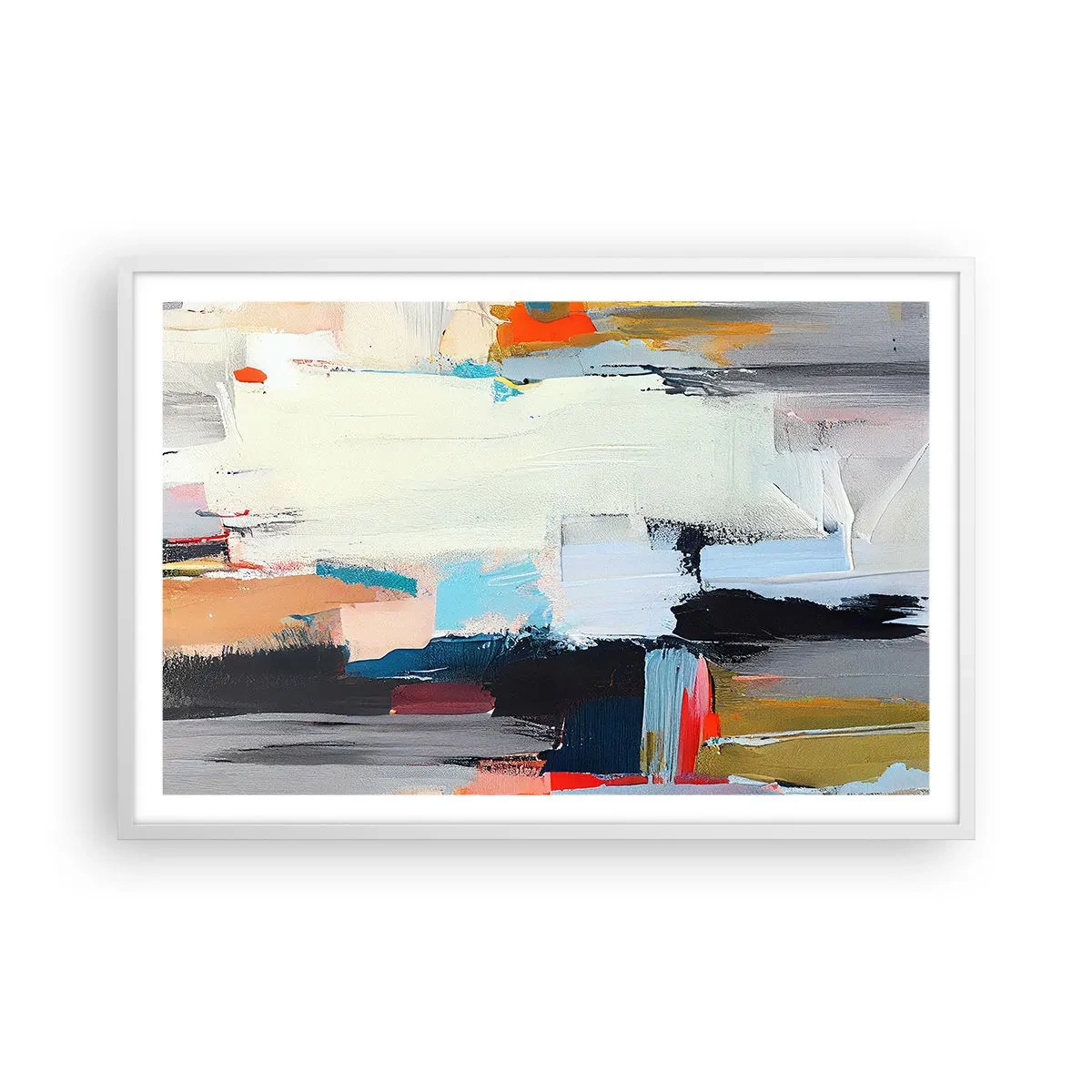 Plakát v bílém rámu - Nějaký způsob? - 91x61 cm