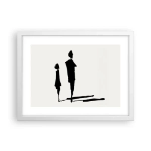 Plakát v bílém rámu - Určitě spolu? - 40x30 cm