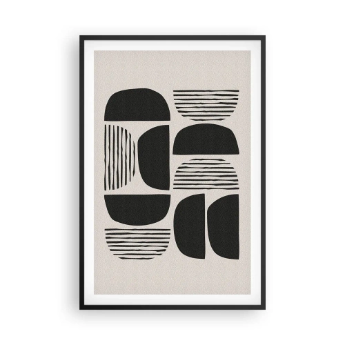 Plakát v černém rámu - Polovičaté soustavy - 61x91 cm