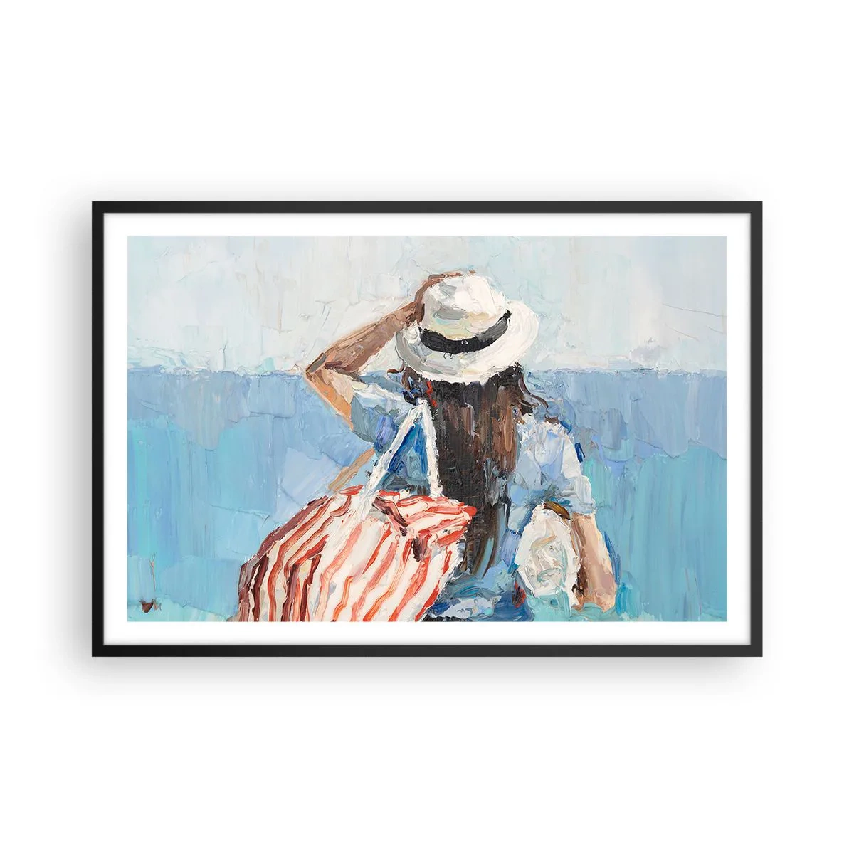 Plakát v černém rámu - Vítej na dovolené - 91x61 cm