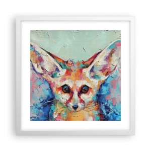 Plakát v bílém rámu - Jste na mě připraveni? - 40x40 cm