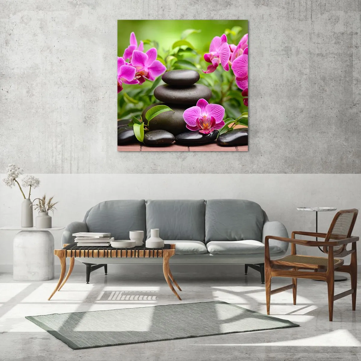 Obraz na skle - Pyramida klidu - 70x70 cm