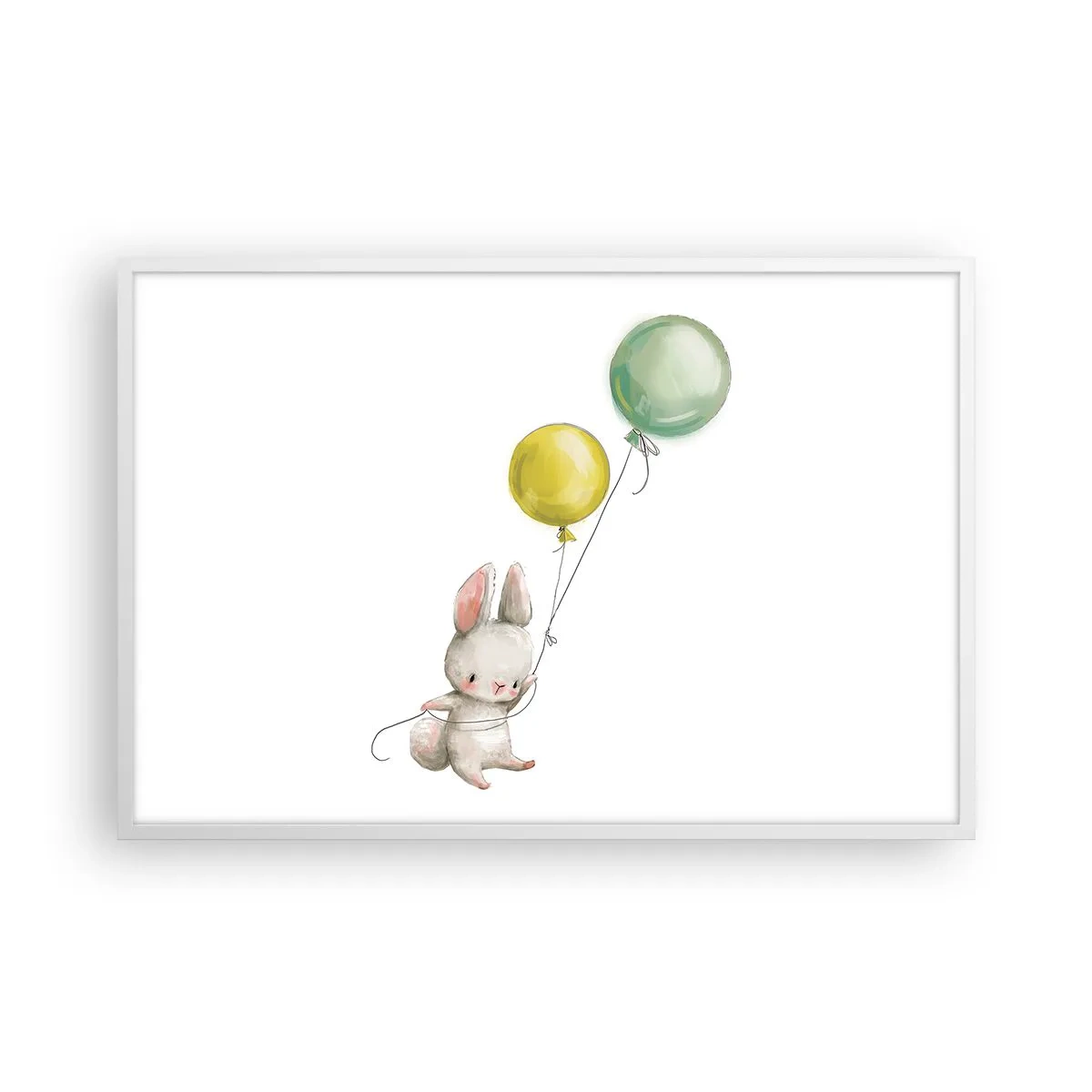 Plakát v bílém rámu - Já poletím také! - 91x61 cm