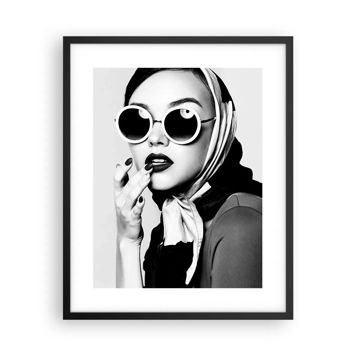 Plakát v černém rámu - Pozdravy z 60. let - 40x50 cm