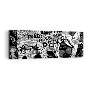 Obraz na plátně - Bohatý svět ulice - 90x30 cm