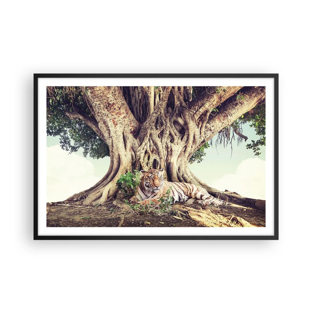 Plakát v černém rámu - Pohled z knihy Mojžíšovy - 91x61 cm