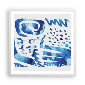 Plakát v bílém rámu - Zpět ke kořenům - 60x60 cm