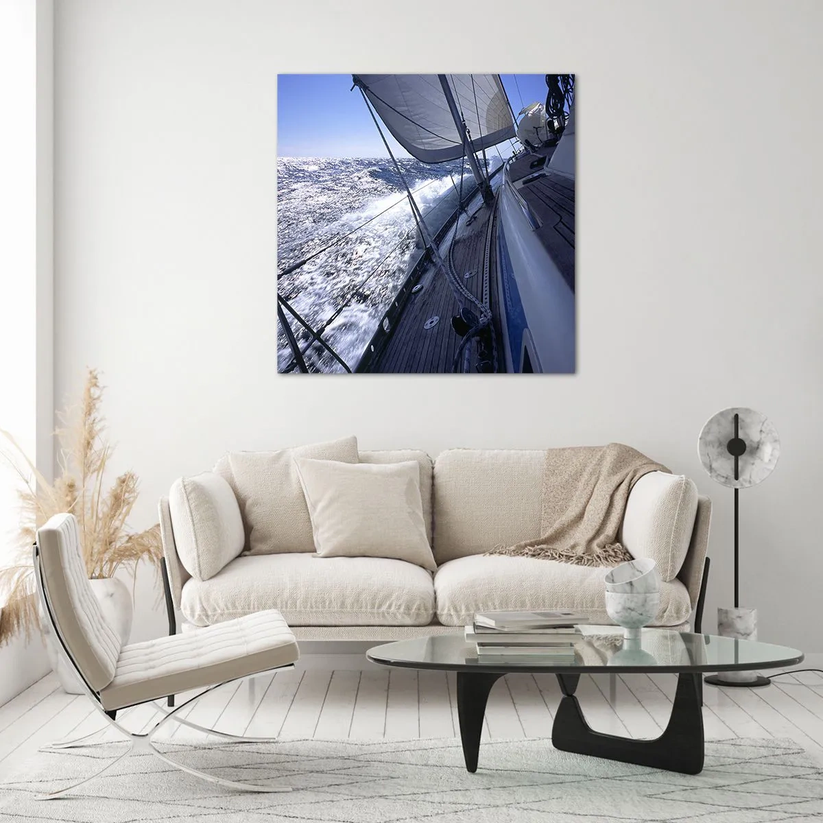 Obraz na skle - Vím, co znamená být ptákem - 70x70 cm