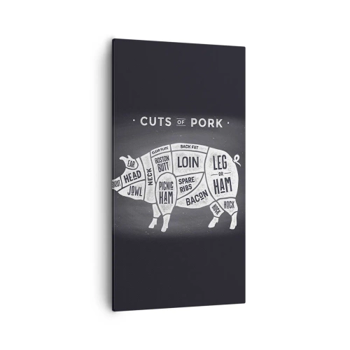 Obraz na plátně - Slabikář řezníka - 55x100 cm