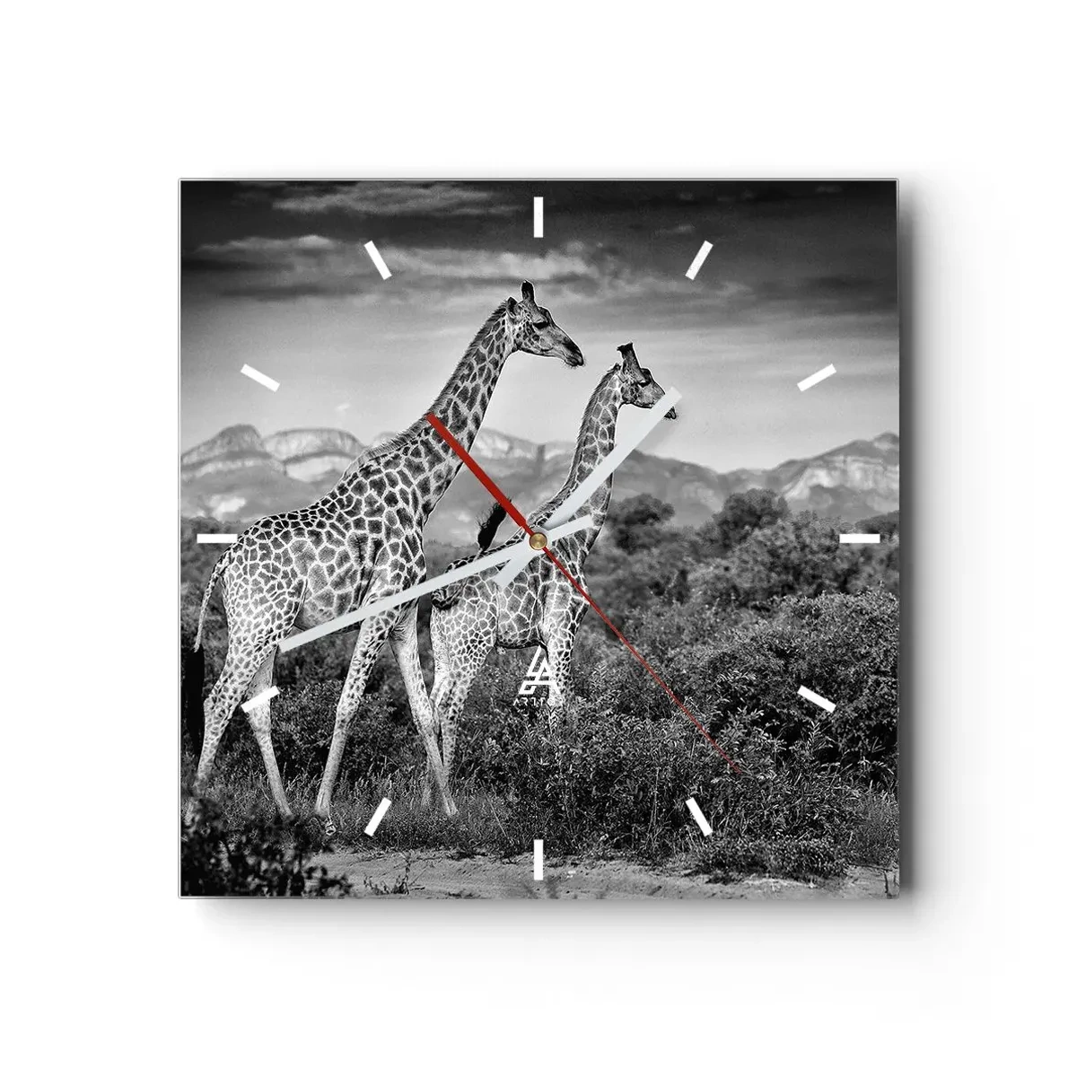 Nástěnné hodiny - Vyšší kruhy v Africe - 40x40 cm