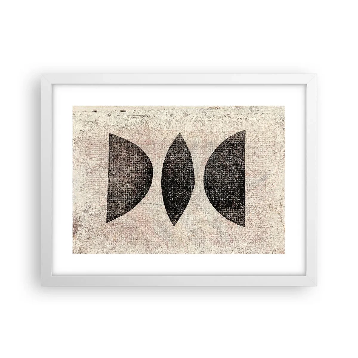 Plakát v bílém rámu - Etnická abstrakce - 40x30 cm