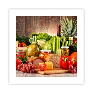Plakát - Uzené, pečené, marinované - 40x40 cm