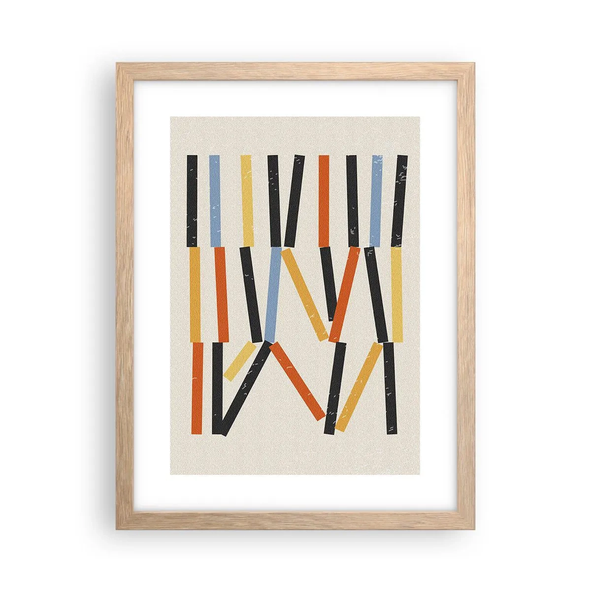 Plakát v rámu světlý dub - Kompozice na úrovni - 30x40 cm