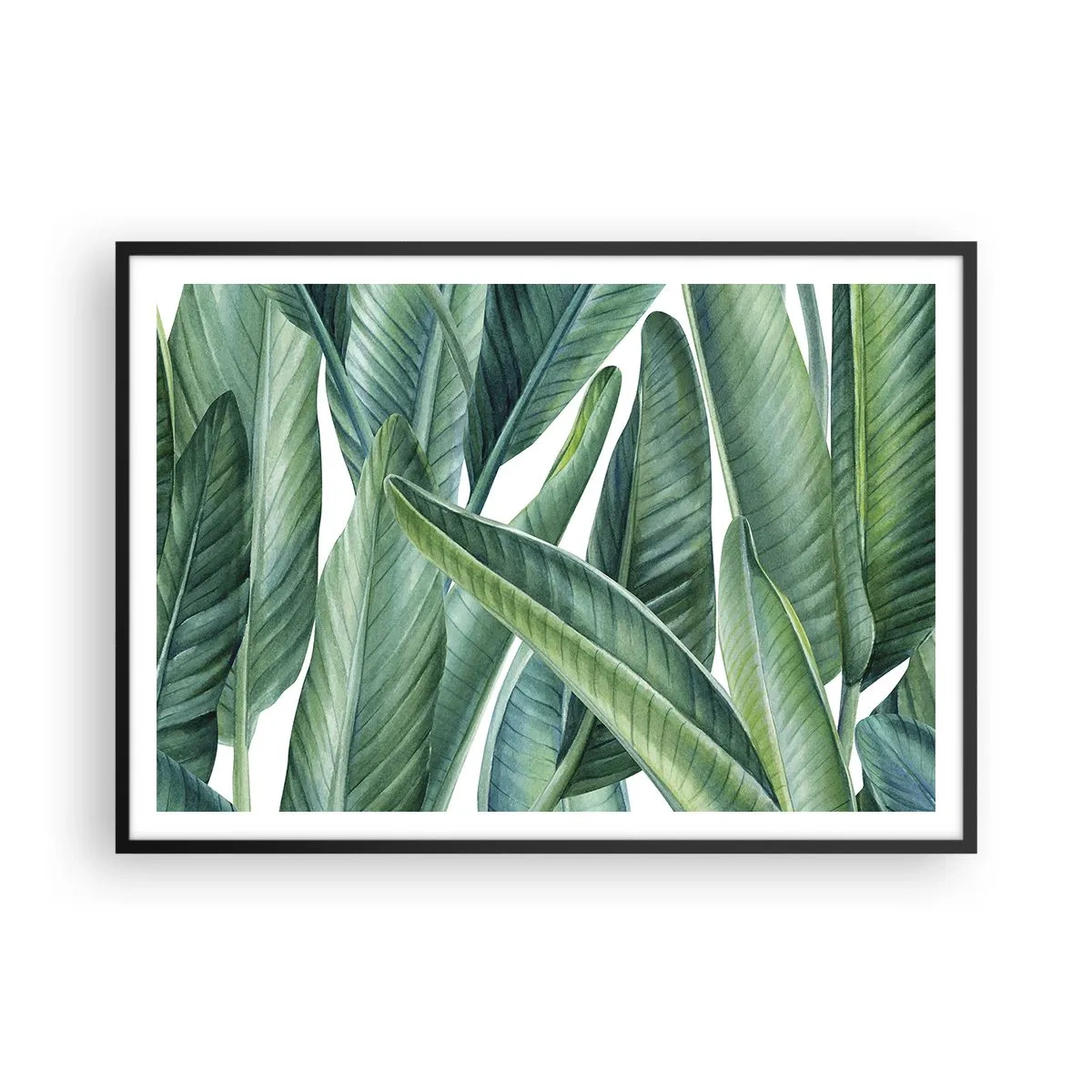 Plakát v černém rámu - Prostě zelená - 100x70 cm