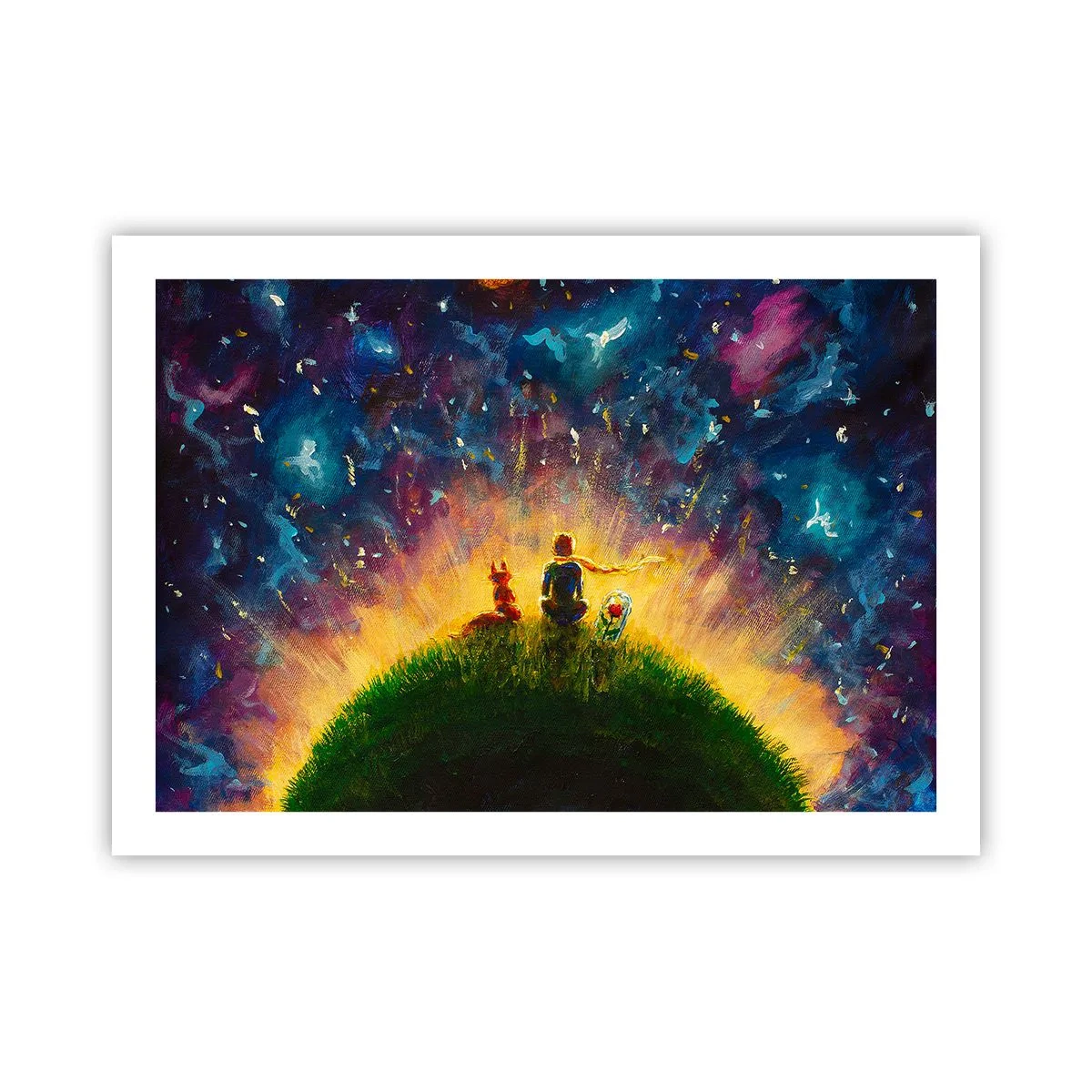Plakát - Láska a přátelství - celý svět - 70x50 cm