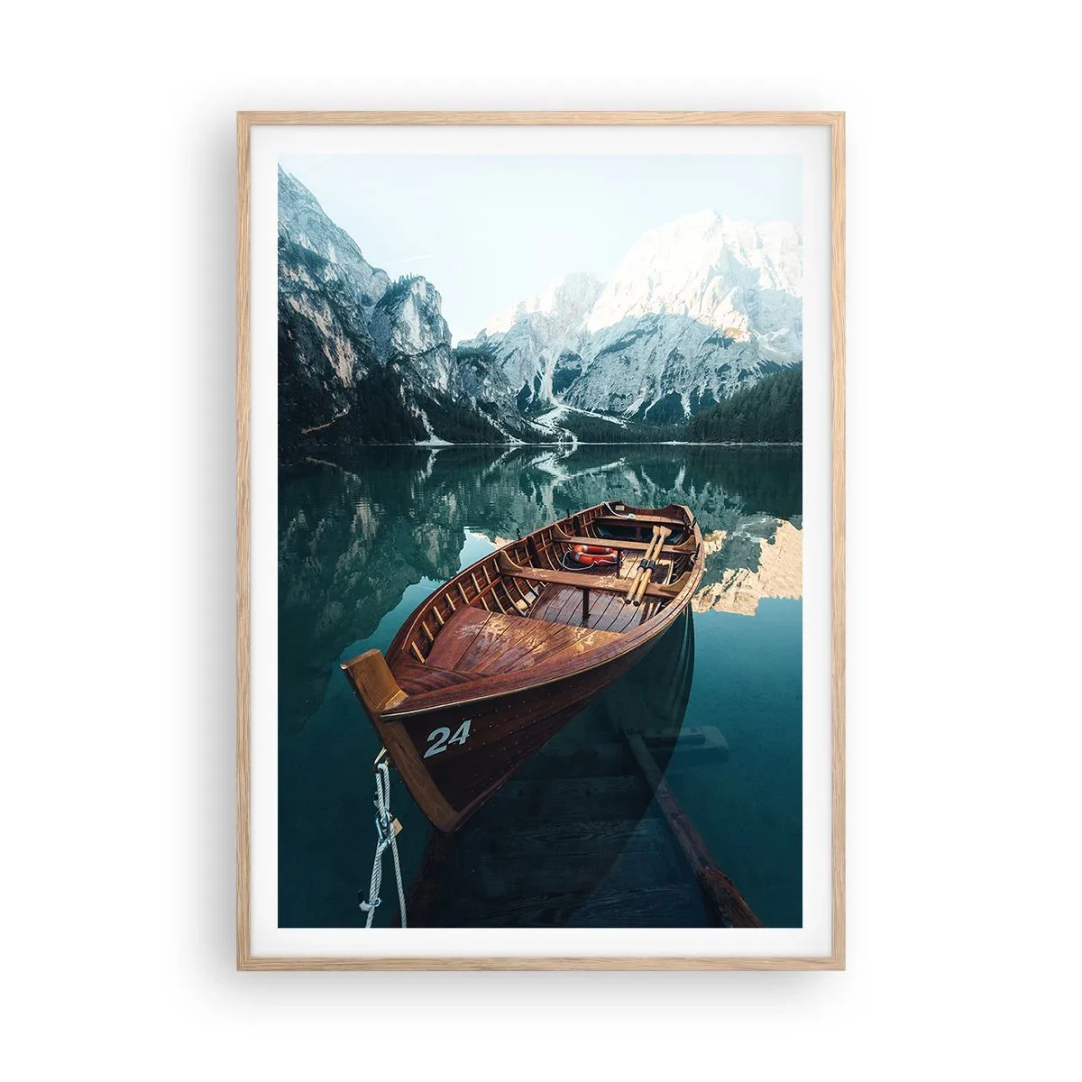 Plakát v rámu světlý dub - Jako namalované na skle - 70x100 cm