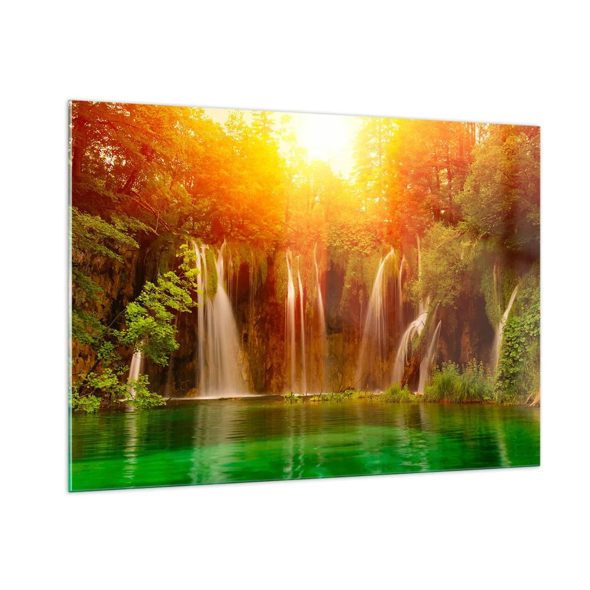 Obraz na skle - Na sluncí a ve stínu - 100x70 cm