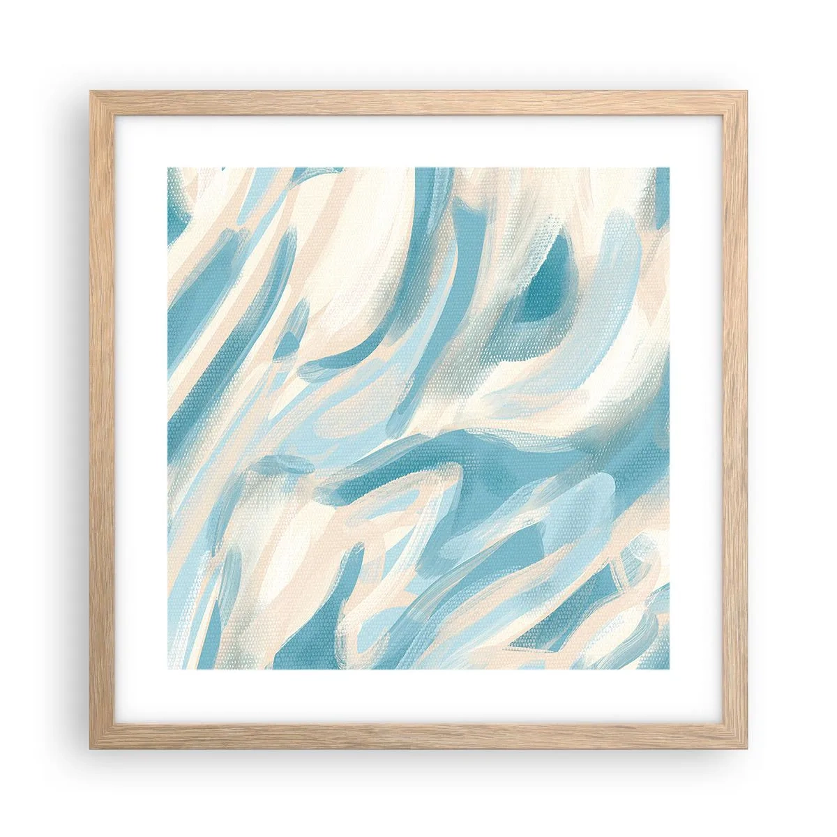 Plakát v rámu světlý dub - Jarní závany - 40x40 cm