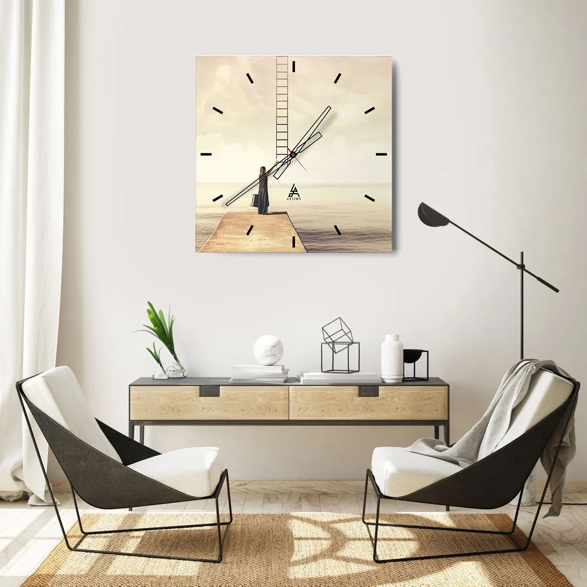 Nástěnné hodiny - Magická cesta - 40x40 cm