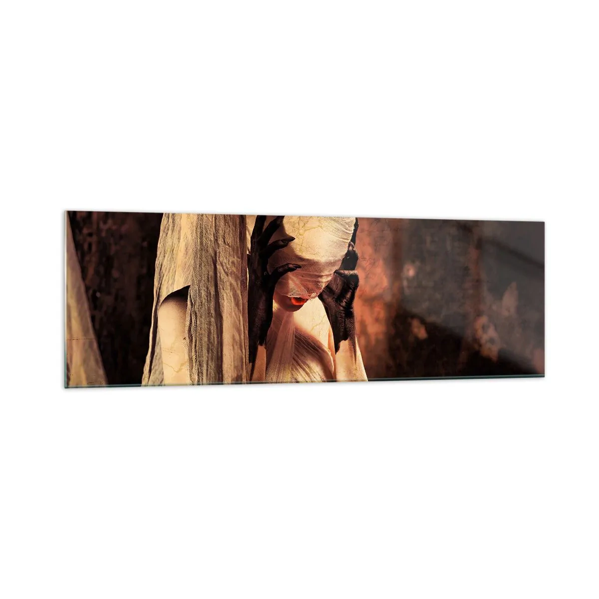 Obraz na skle - Mezi dobrem a zlem - 160x50 cm