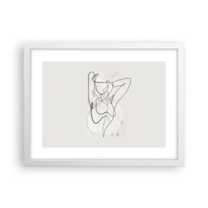 Plakát v bílém rámu - Umění svádění - 40x30 cm