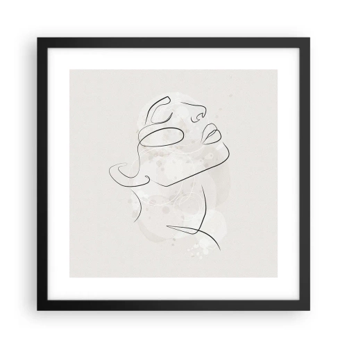 Plakát v černém rámu - Náčrt snu - 40x40 cm