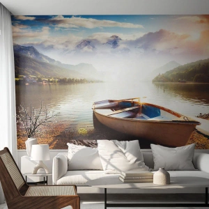 Fototapeta na míru Premium Sand - U velké a čisté vody - Krajina, jezero, hory