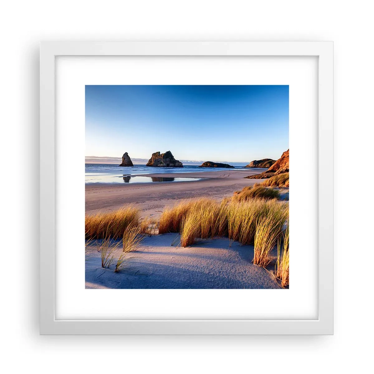 Plakát v bílém rámu - Pro hledače klidu - 30x30 cm