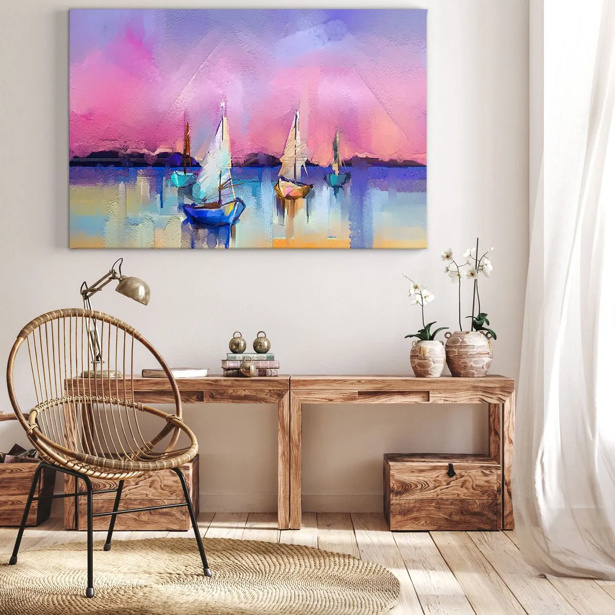 Obraz na plátně - Směr: široké vody - 70x50 cm