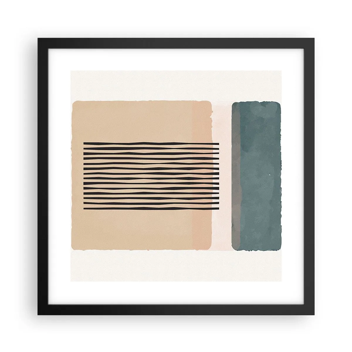 Plakát v černém rámu - Všechno v pořádku - 40x40 cm