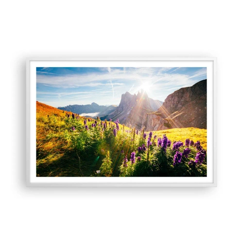 Plakát v bílém rámu - Tajemný život bylin - 91x61 cm