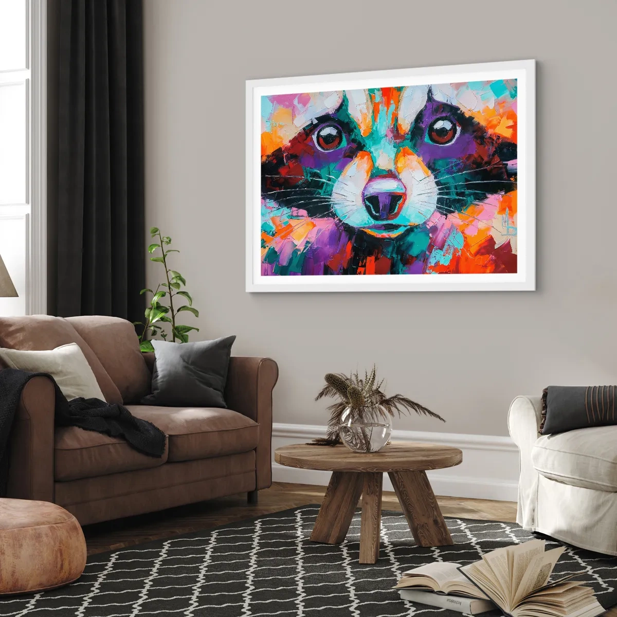 Plakát v bílém rámu - Pouze dobré emoce - 100x70 cm