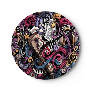 Nástěnné hodiny - Komplikovaná melodie - 40x40 cm