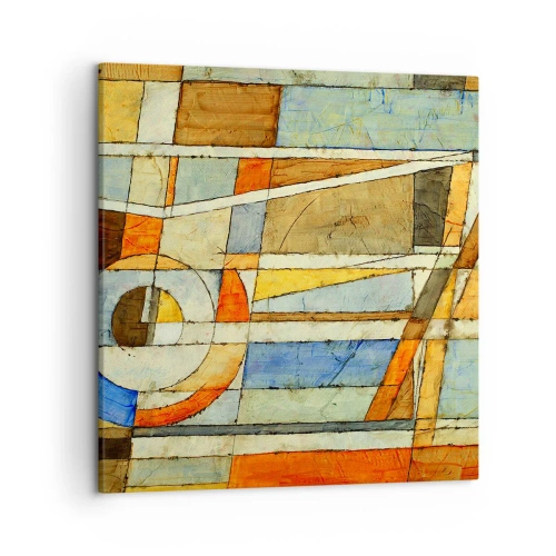 Obraz na plátně - Kubismus na stavbě - 50x50 cm