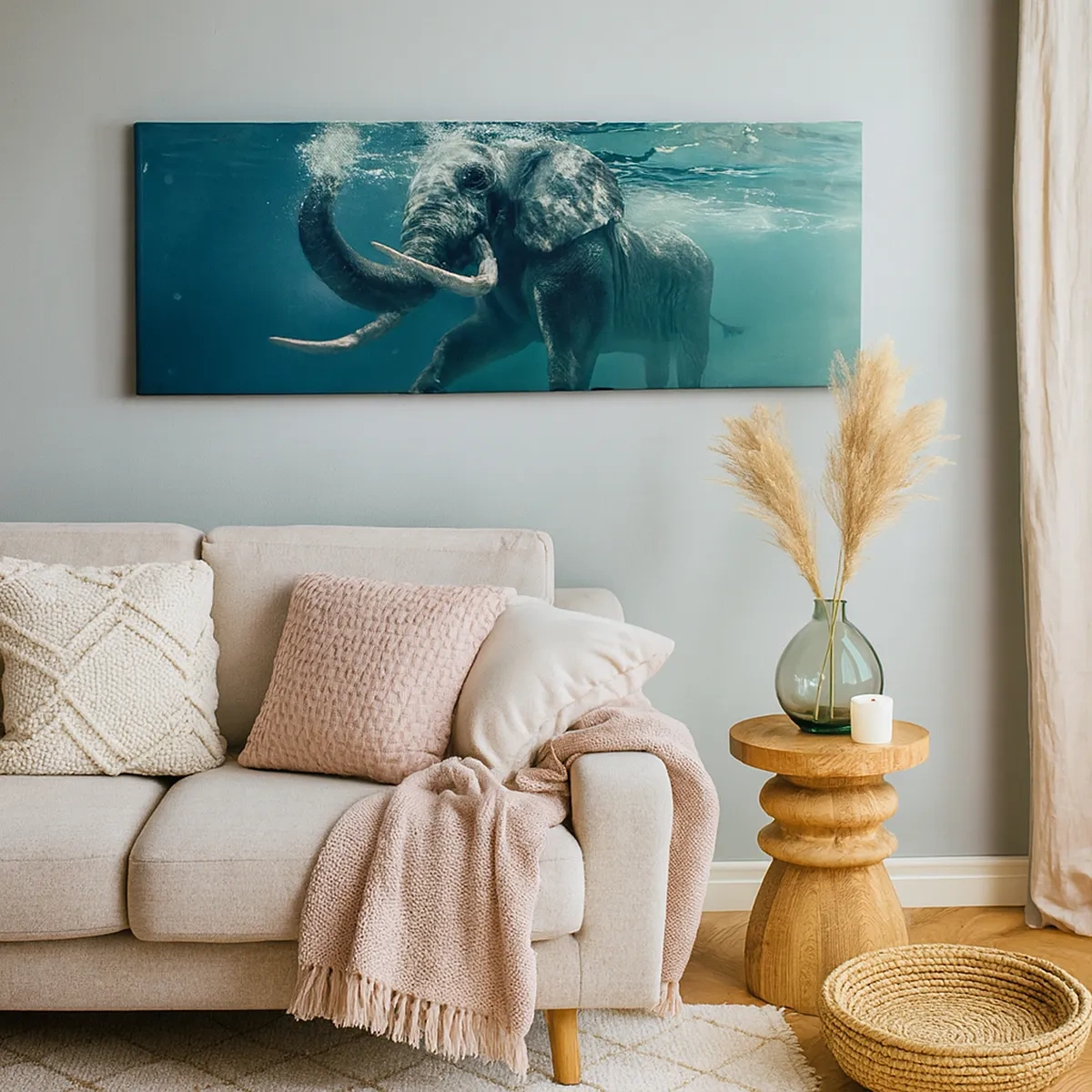 Obraz na plátně - Všichni rádi plavou - 30x30 cm