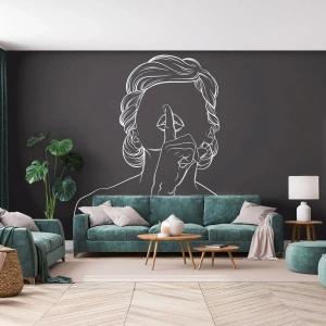 Fototapeta Standard Eco - Krása rozkvétá v tichu - Žena, Výkres, Čára - 200x140 cm