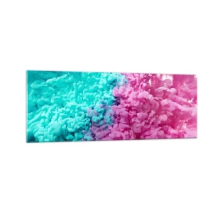 Obraz na skle - Rozhodující střet - 140x50 cm