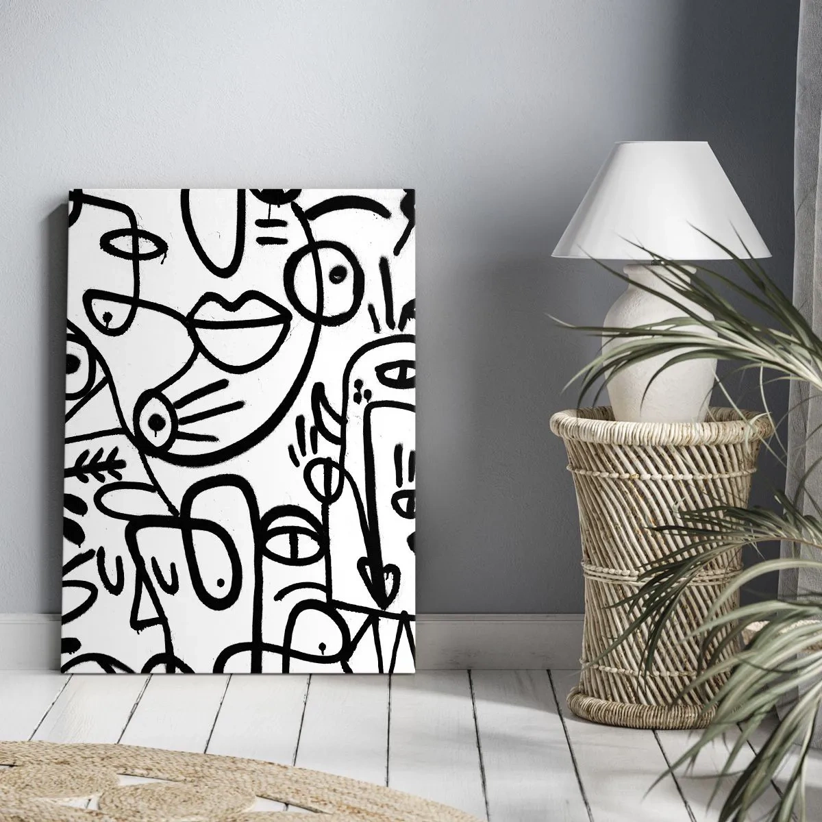 Obraz na plátně - Tváře a přeludy - 50x70 cm