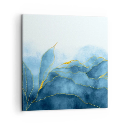 Obraz na plátně - Blankyt ve zlatě - 60x60 cm