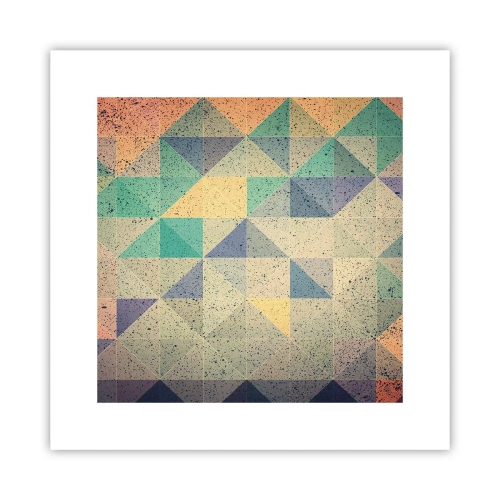 Plakát - Republika trojúhelníků - 30x30 cm