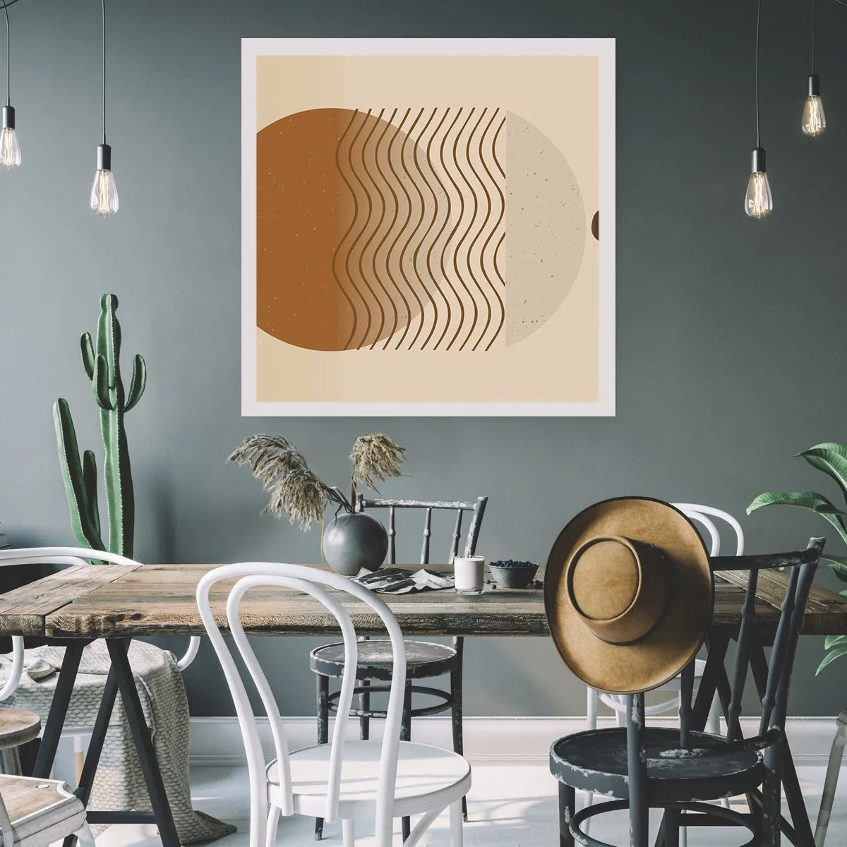 Plakát - O původu geometrických obrazců - 60x60 cm