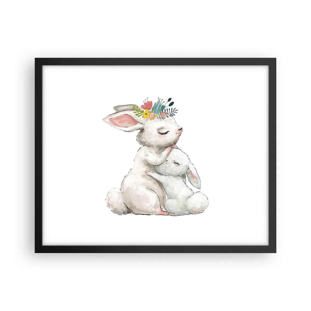 Plakát v černém rámu - Nejlepší je u mámy - 50x40 cm