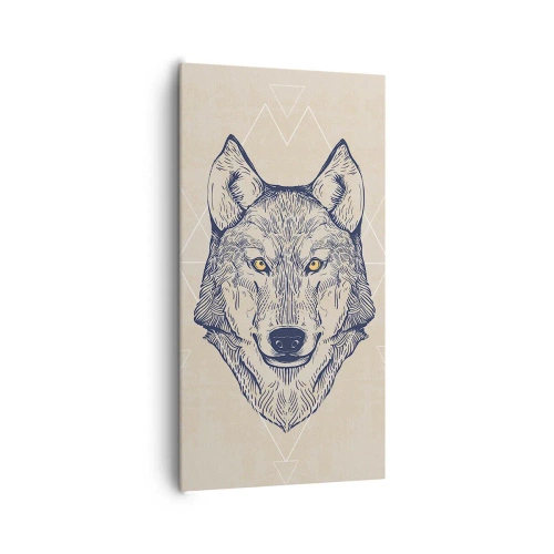 Obraz na plátně - Alfa o pronikavém pohledu - 65x120 cm