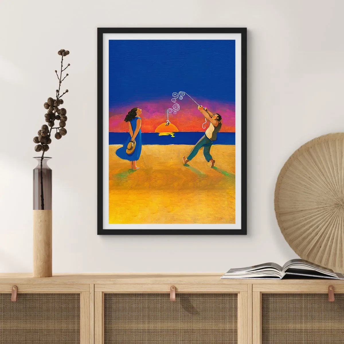 Plakát v černém rámu - Více než hvězda z nebe - 40x50 cm