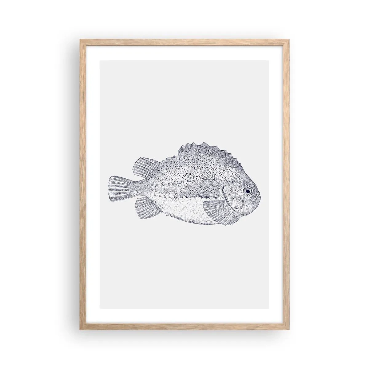 Plakát v rámu světlý dub - Do alba přírodovědce - 50x70 cm