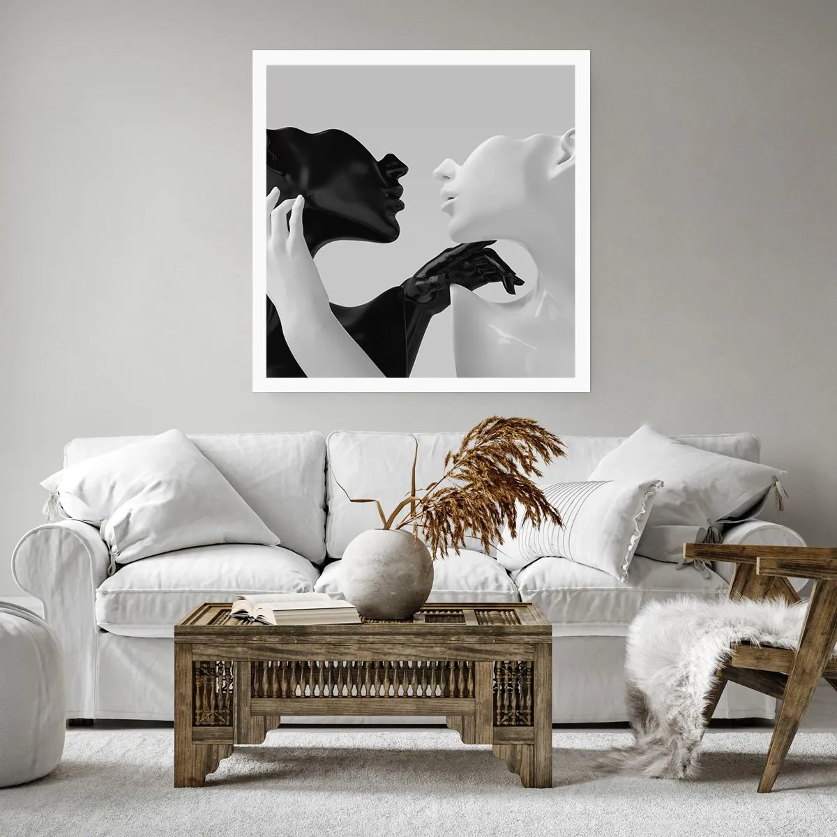 Plakát - Přitažlivost – touha - 30x30 cm