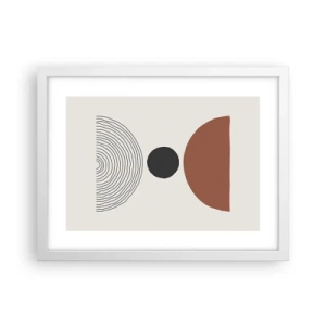 Plakát v bílém rámu - V centru pozornosti - 40x30 cm