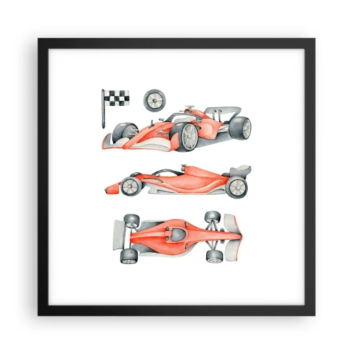 Plakát v černém rámu - Dohnat sen - 40x40 cm