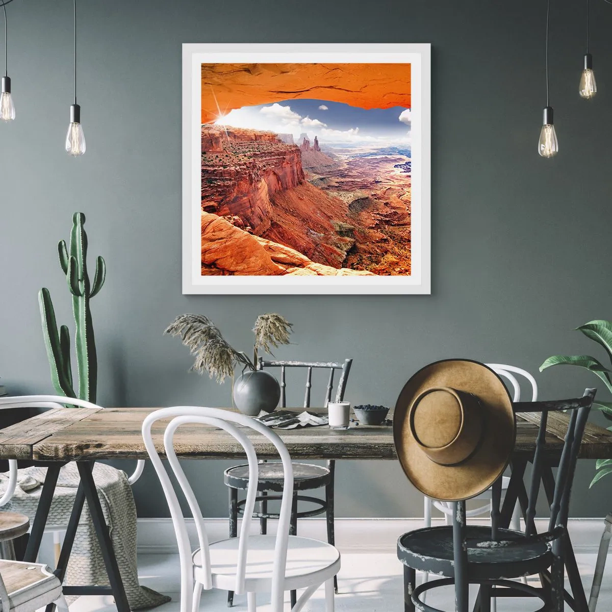 Plakát v bílém rámu - Vytesané samotnou přírodou - 40x40 cm